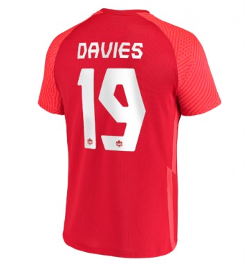 Kanada Alphonso Davies #19 Hemmatröja VM 2022 Korta ärmar